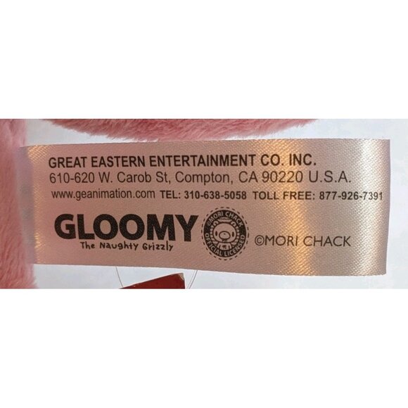 NWT Gloomy Grizzly Plush Mori Chack Naughty Bear Pink 2022 Horror Bloody 12.5" - Picture 5 of 16